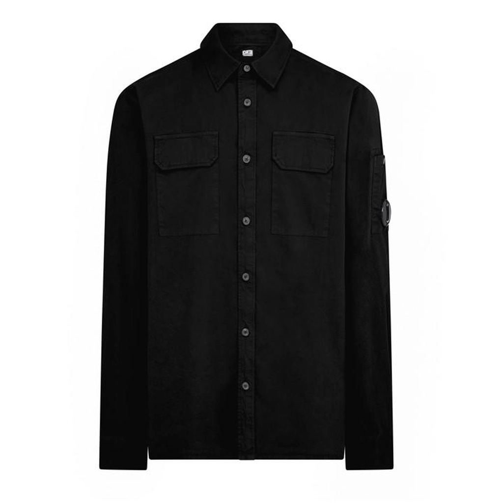 CP Company Men's Lens Double Chest Overshirt - Black